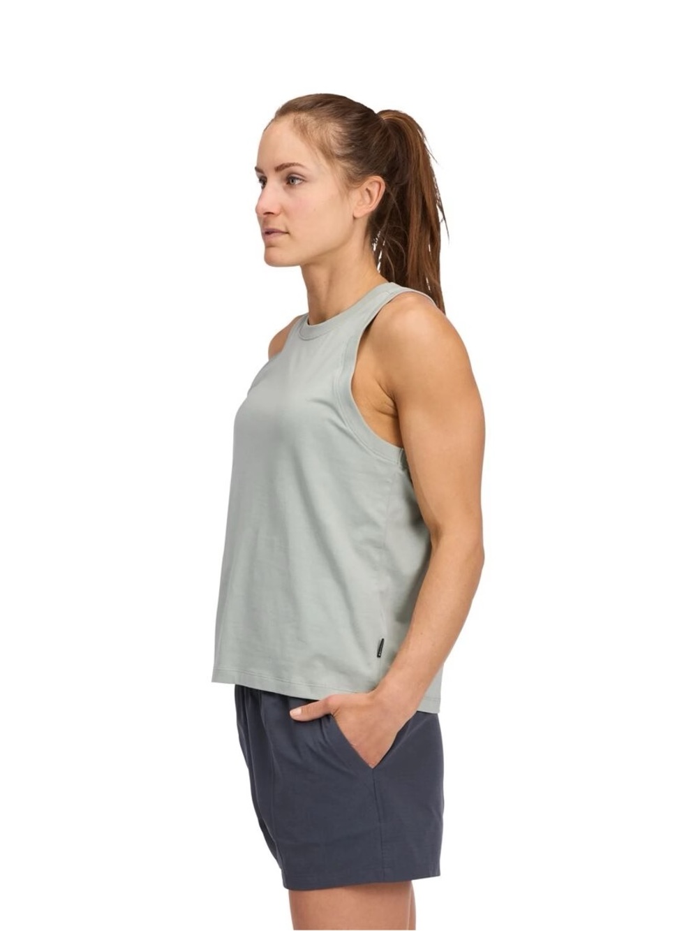 Black Diamond Project Muscle Sage Green Tank Top NWOT